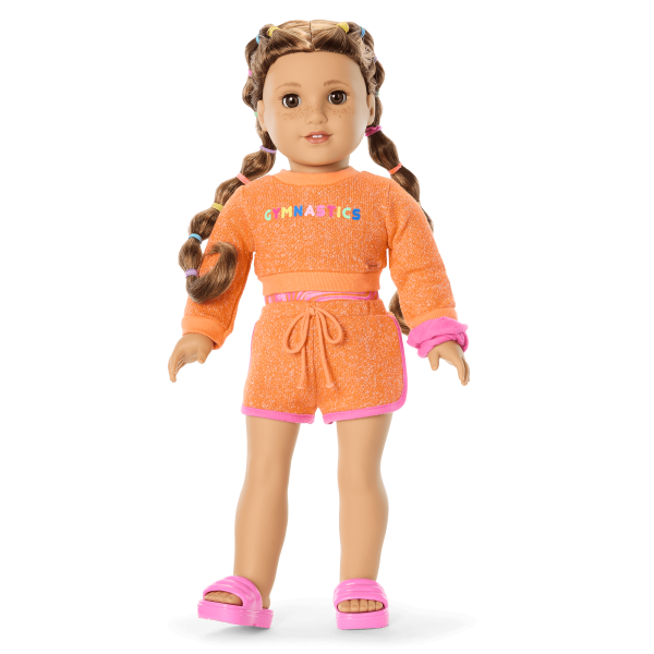 Lila's™ Gymnastics Practice Outfit for 18-inch Dolls (Girl of the Year™ 2024)
