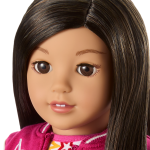 Truly Me™ 18-inch Doll #124 with straight black-brown hair