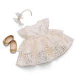 American Girl® x Janie and Jack Sparkly Cream Celebration Dress for Bitty Baby® Dolls
