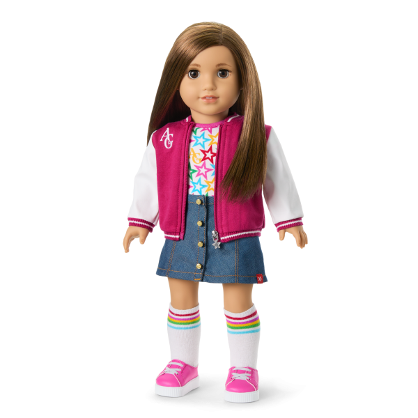 Truly Me™ 18-inch Doll #107 with straight brown hair