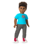 Truly Me™ 18-inch Doll #113 with curly dark-brown hair