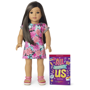 Truly Me™ 18-inch Doll #124 with straight black-brown hair