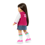 Truly Me™ 18-inch Doll #130 with straight black-brown hair