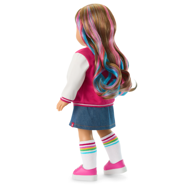Truly Me™ 18-inch Doll #101 with wavy caramel hair