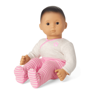Bitty Baby® Doll #4 with black hair in Pretty Pink