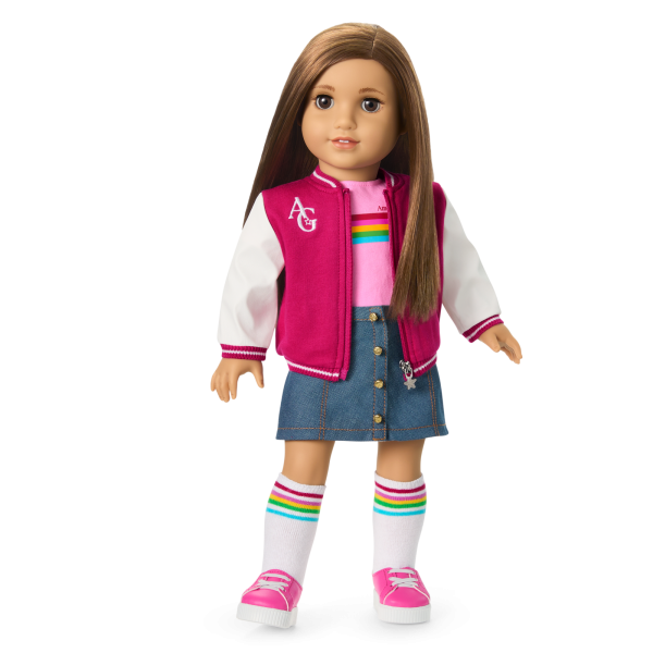 Truly Me™ 18-inch Doll #107 with straight brown hair