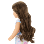 Truly Me™ 18-inch Doll #126 with long wavy brown hair