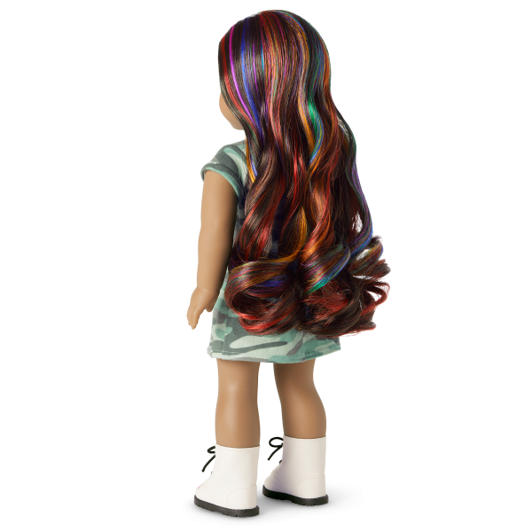 Truly Me™ 18-inch Doll #120 with wavy dark-brown hair