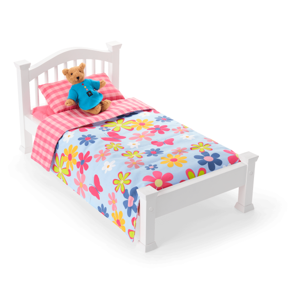Isabel's™ Bed & Floral Dreams Bedding Set for 18-inch Dolls (Historical Characters)