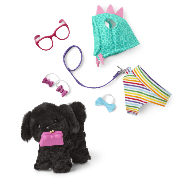 Shi-Poo Sweetie Dog for 18-inch Dolls & Fancy Pet Fashion Accessories