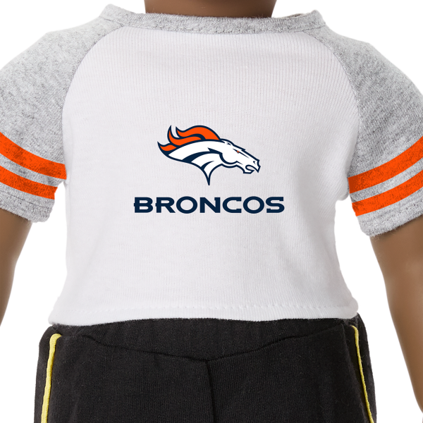 American Girl® x NFL Denver Broncos Fan Tee for 18-inch Dolls