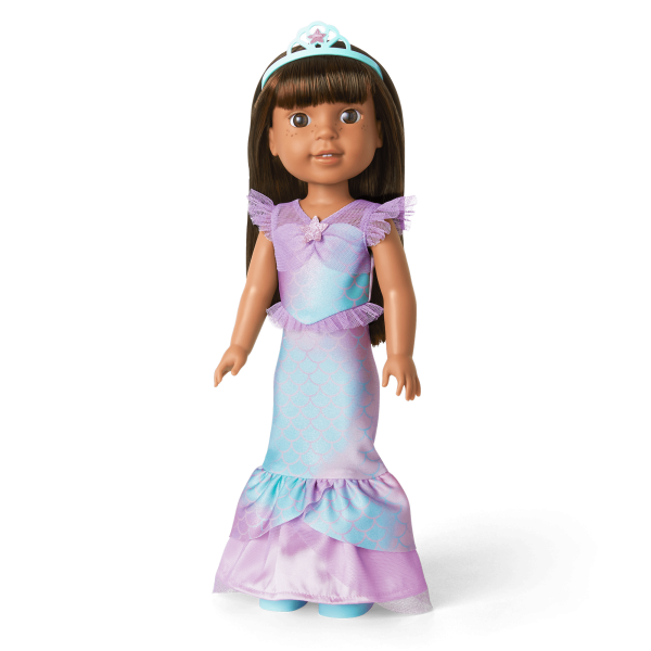 2-in-1 Sparkly Mermaid Outfit for WellieWishers™ Dolls