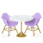 Kitchen Table for Two Set for 18-inch Dolls