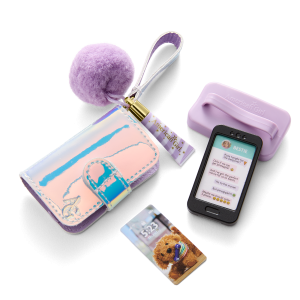 Purple Pom Phone & Accessories for 18-inch Dolls