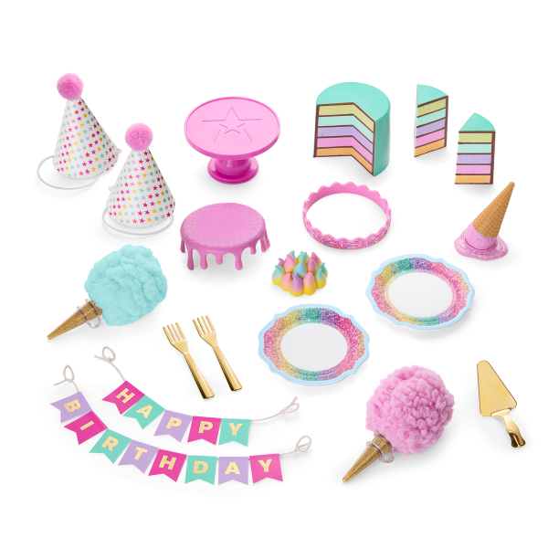 Extra Sweet Birthday Party Set for 18-inch Dolls
