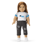 American Girl® x NFL Carolina Panthers Fan Tee for 18-inch Dolls
