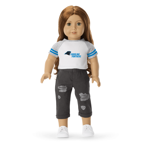 American Girl® x NFL Carolina Panthers Fan Tee for 18-inch Dolls