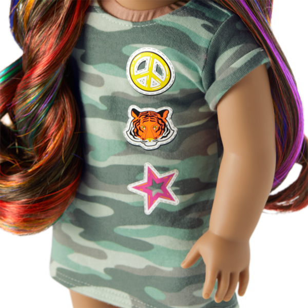 Truly Me™ 18-inch Doll #120 with wavy dark-brown hair