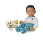 Bitty Baby® Doll #5 in Soft Blue + Bear Friend & Board Book