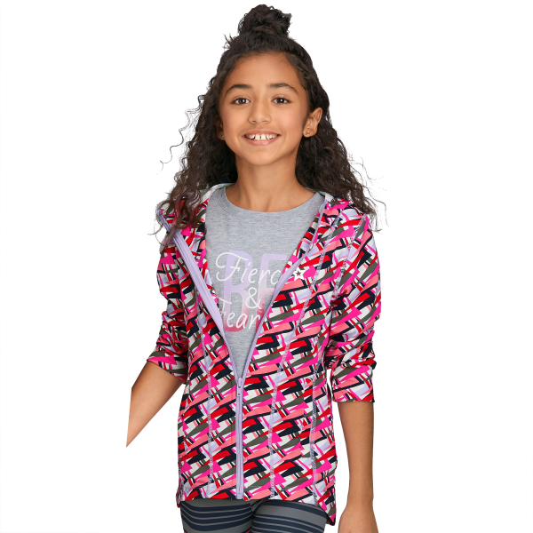 Feeling Fierce Print Jacket for Girls