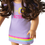 Truly Me™ 18-inch Doll #121 with curly dark-brown hair