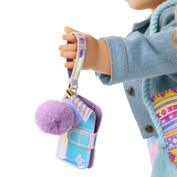 Purple Pom Phone & Accessories for 18-inch Dolls