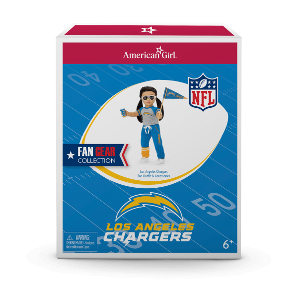 American Girl® x NFL Los Angeles Chargers Fan Outfit & Accessories for 18-inch Dolls