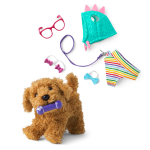 Daffodil Doodle™ Dog for 18-inch Dolls & Fancy Pet Fashion Accessories