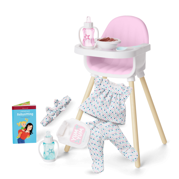 Little Bitty Baby™ Layette & High Chair Set for 7.75-inch Dolls