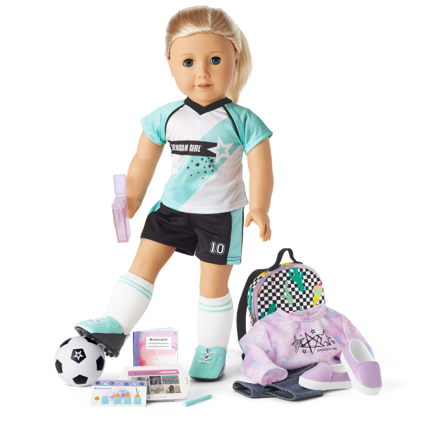 American Girl® Truly Me™ Doll #27 and School Day to Soccer Play Set