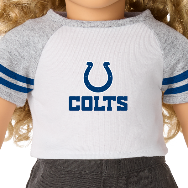 American Girl® x NFL Indianapolis Colts Fan Tee for 18-inch Dolls