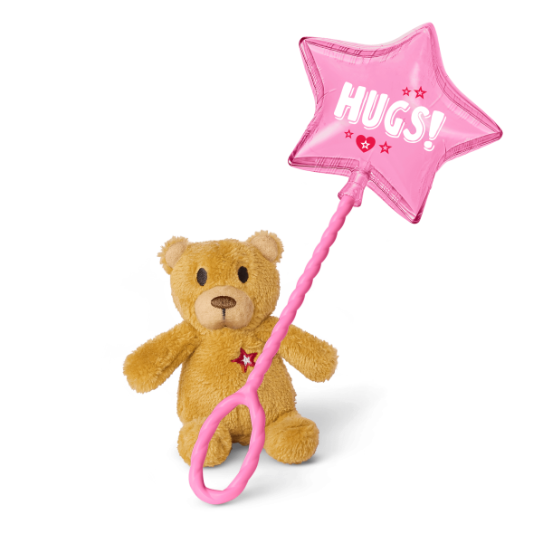 Hugs and Well Wishes Balloon & Bear for WellieWishers™ & Bitty Baby® Dolls