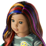 Truly Me™ 18-inch Doll #120 with wavy dark-brown hair