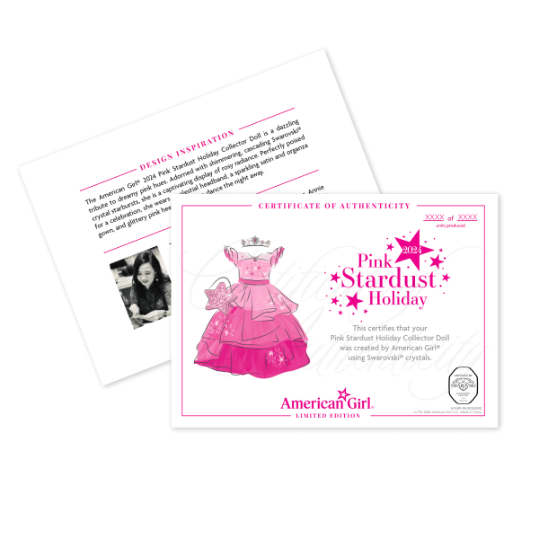 American Girl® 2024 Pink Stardust Holiday Collector Doll