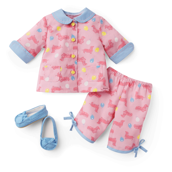 Maryellen's™ Dachshund Pajamas for 18-inch Dolls (Historical Characters)