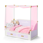 All Set for Sleepovers Canopy Bed for 18-inch Dolls