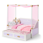 All Set for Sleepovers Canopy Bed for 18-inch Dolls