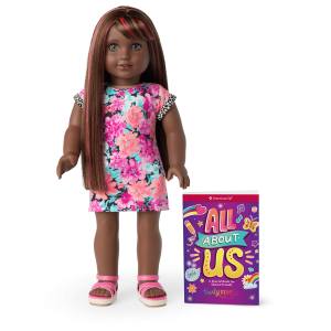 Truly Me™ 18-inch Doll #109 with straight dark-brown hair with bangs
