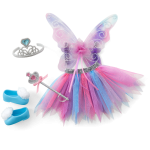 Colorful Butterfly Skirt & Wings Accessory Set for WellieWishers™ Dolls