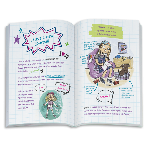 '90s Twins Nicki's™ Skateboarding Gift Set (Historical Characters)