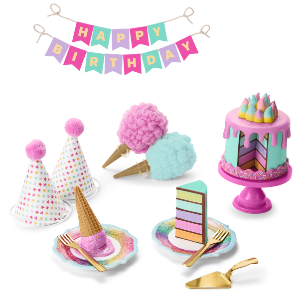 Extra Sweet Birthday Party Set for 18-inch Dolls