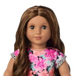 Truly Me™ 18-inch Doll #117 with wavy dark-brown hair