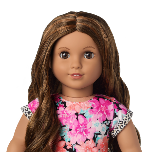 Truly Me™ 18-inch Doll #117 with wavy dark-brown hair