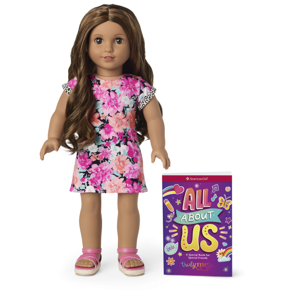 Truly Me™ 18-inch Doll #117 with wavy dark-brown hair