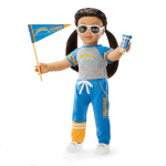 American Girl® x NFL Los Angeles Chargers Fan Outfit & Accessories for 18-inch Dolls