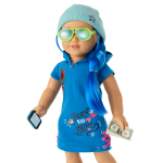 Truly Me™ Doll #90 in Skater Dress + Chic & Stylish Accessories