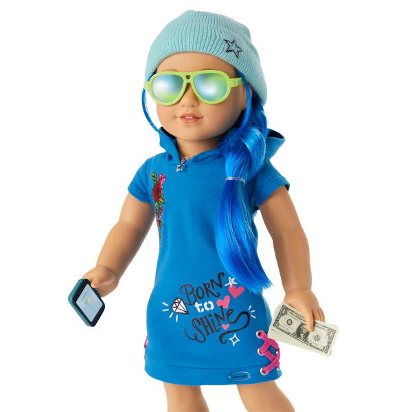 Truly Me™ Doll #90 in Skater Dress + Chic & Stylish Accessories