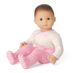 Bitty Baby® Doll #2 with brown hair in Pretty Pink