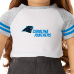 American Girl® x NFL Carolina Panthers Fan Tee for 18-inch Dolls