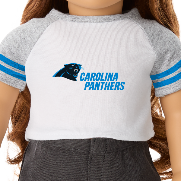 American Girl® x NFL Carolina Panthers Fan Tee for 18-inch Dolls